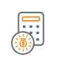 budget planner calculator icon