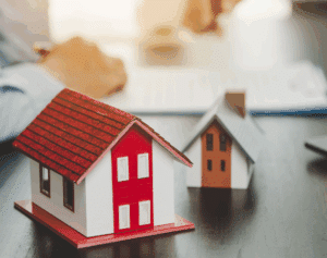 House models representing a home loan