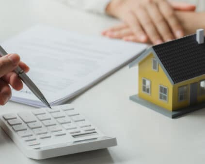 Broker reviewing Home Loan options with a client.